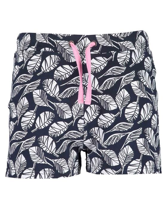 Jerseyshorts "Blätter", dunkelblau