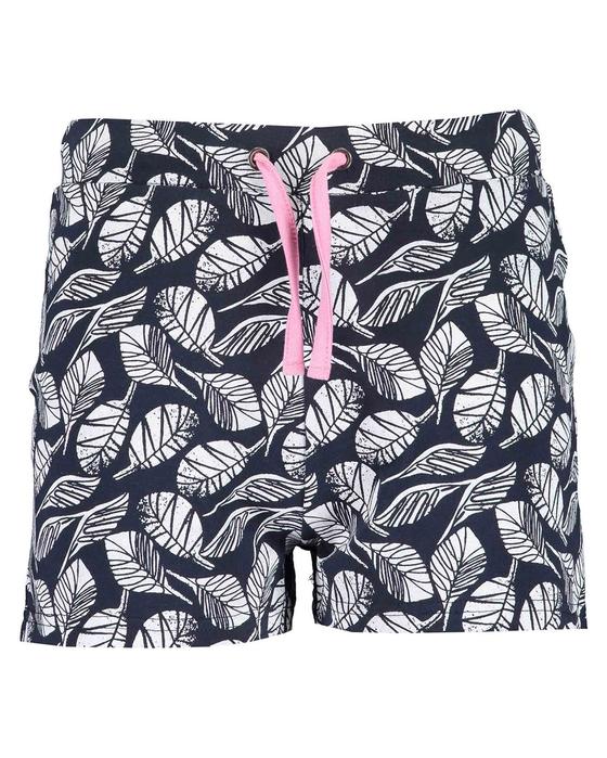 Jerseyshorts "Blätter", dunkelblau