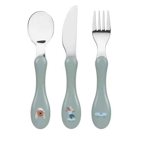 Lässig Kinderbesteck - Cutlery Tiny Team Hund