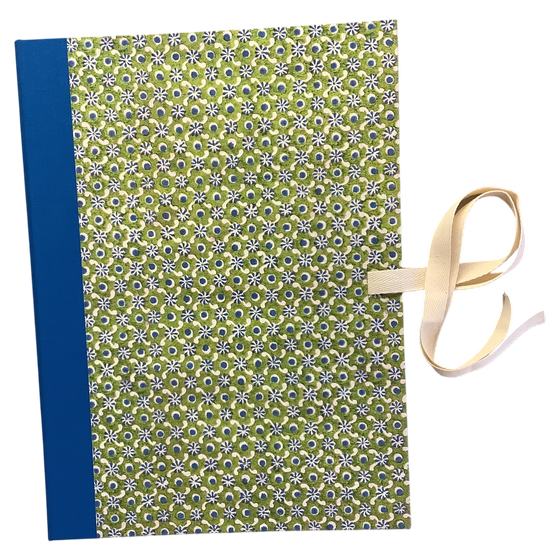 Sammelmappe - stilisierte Blumen, Italienisches Buntpapier 