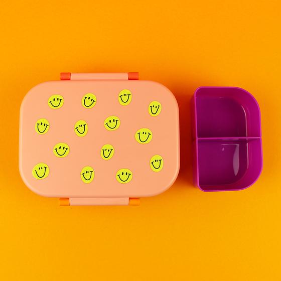 ava&yves Brotdose Lunchbox Smile Rot Rosa Violett