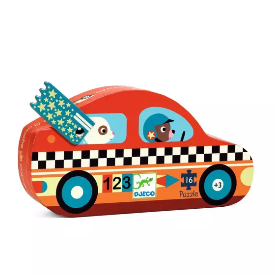 Djeco Puzzle Rennauto 16 Teile