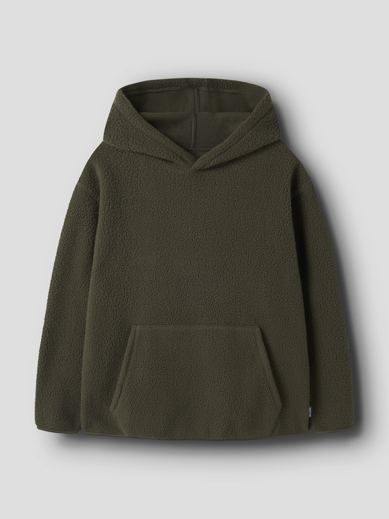 Name It Teddy Sweat Hoodie Olive Night