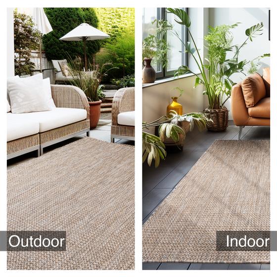 In & Outdoor Teppich Zagora beige