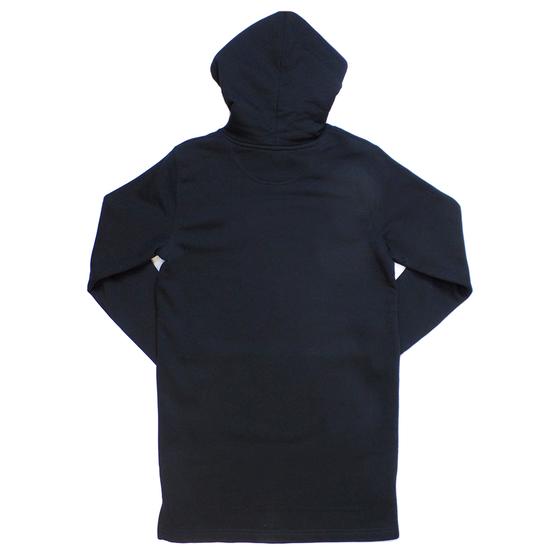 goldmarie Hoodie Sweatkleid LOVE PEACE MOIN - schwarz-pink 