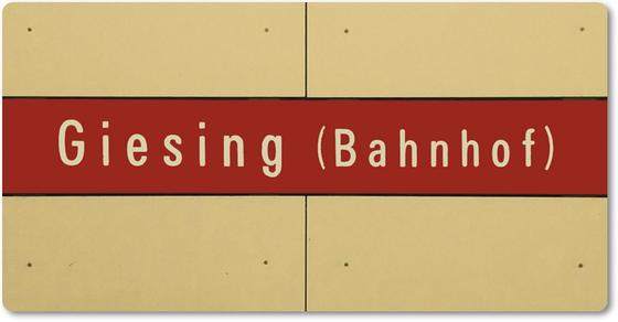 U-Bahn-Magnet München, U-banhhof Giesing, Bayerns Landeshauptstadt München, Kühlschrankmagnet , tom baecker, a-point-of-view, Haltestelle, Münchner U-Bahn, Geschenkidee für Münchner, Geschenk für Expats, Abschiedsgeschenk