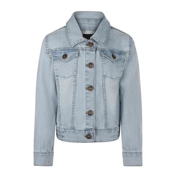 Jeansjacke mit elastischem Bund