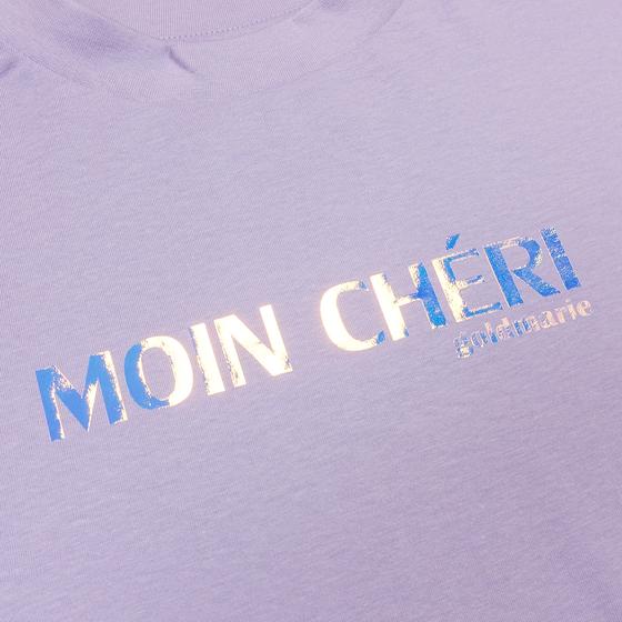 goldmarie MOIN CHÉRI Longshirt Heidi - lilac holographic mit Glanz