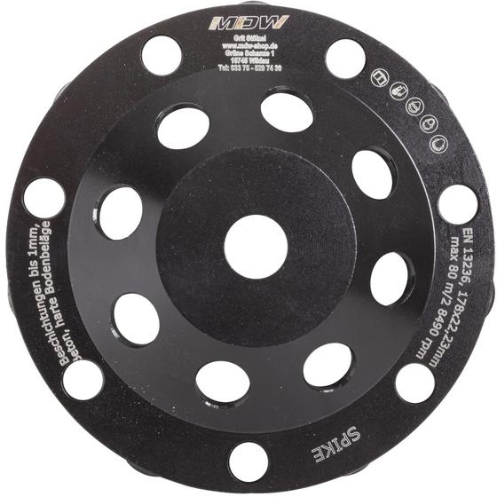 Diamant Schleifteller <br> Typ Spike <br> Ø 125 / 180 mm <br> Beschichtungen, harte Bodenbeläge