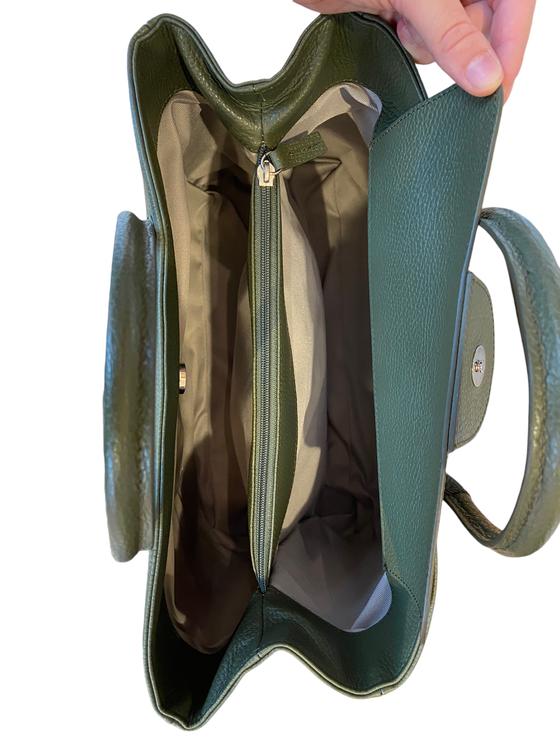 Maxima Handtasche mittel oliv grün