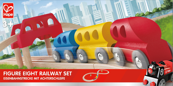 Eisenbahnstrecke mit Achterschleife