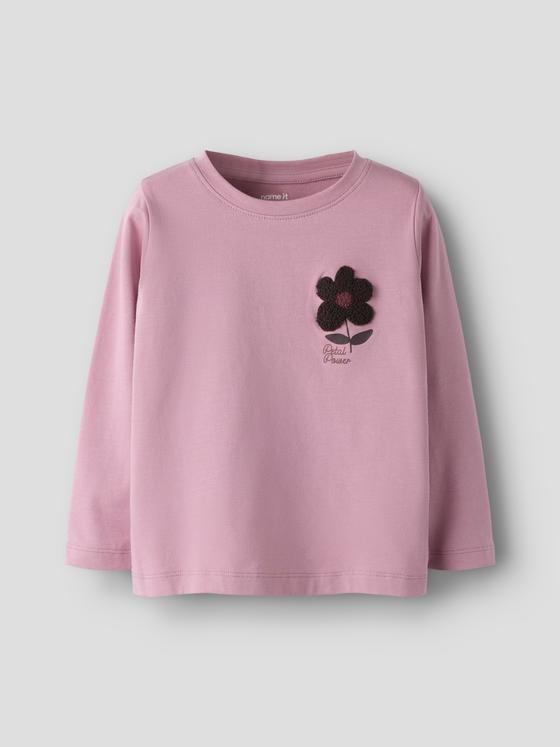 Name It Langarm Shirt Blume Lilas