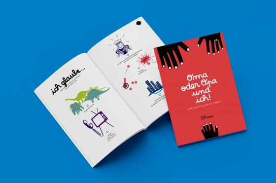 Minus Editions OMA ODER OPA UND ICH! - Buch zum ausfüllen - ab 6 Jahren 