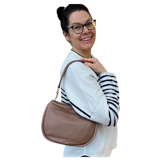 abro WILLOW Umhängetasche small camel braun