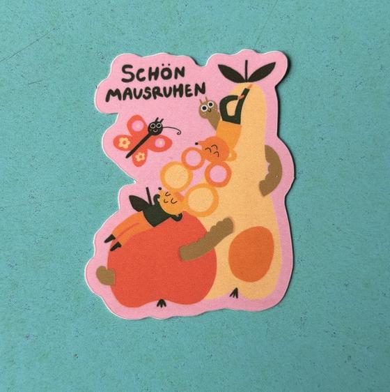 Sticker Schön Mausruhen von Slinga Illustration