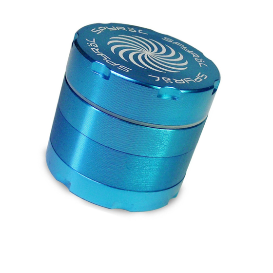 Grinder, Spyräl, Aluminium, Sieb, 40mm, Schwarz