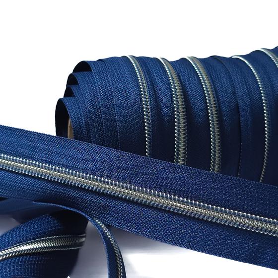 Endlos Reißverschluss breit metallisiert für Taschen nähen Made in Germany
