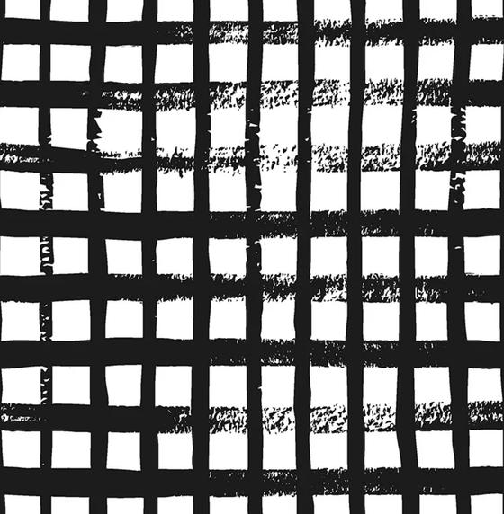 Serviette | Papier-/ Lunchserviette Modern brush grid