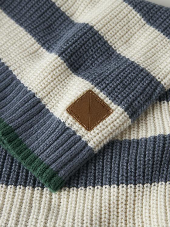 Name It Strickpullover Blockstreifen Mirage Blue