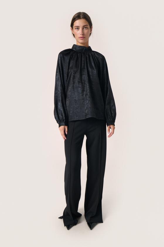 SOAKED Bluse SLElvie Ronya 30408175 - schwarz mit Schimmer