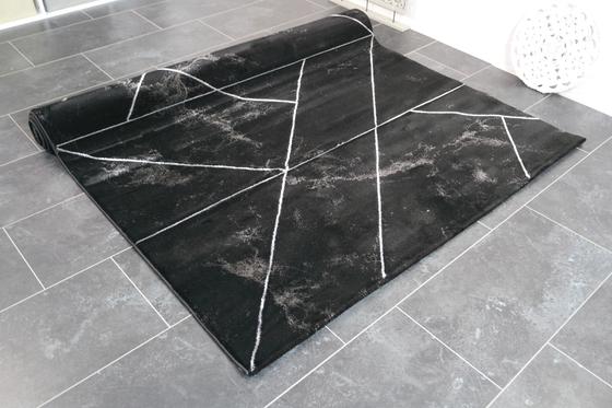 Craft 120 x 120 cm yuarlak siyah gri