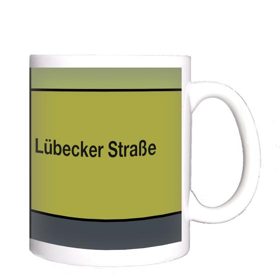 U-Bahn Kaffeebecher Kaffeetasse U-Bahnhof Lübecker Straße, Linie U1, U3, tom bäcker, Geschenkidee Hamburg, #lieblingstasse, Hohenfelde, Wartenau, Lohmühlenstraße,  Berliner Tor, Uhlandstraße