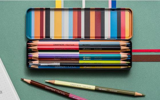 Set 12 Farbstifte Bicolor inklusiv Pinsel Paul Smith