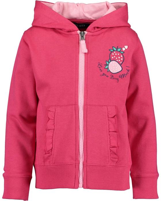 Sweatjacke "Berry", Biobaumwolle, hochrot