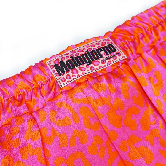 goldmarie Hose MOINGIORNO - Leo Muster - pink - neon orange