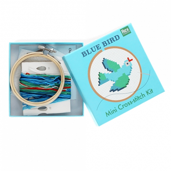 Rex London Mini Stick-Set Blauer Vogel
