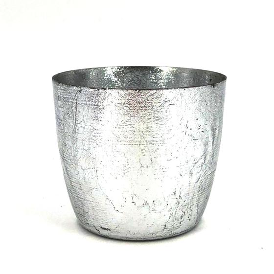 Gift Company Teelicht Madras groß, Silber