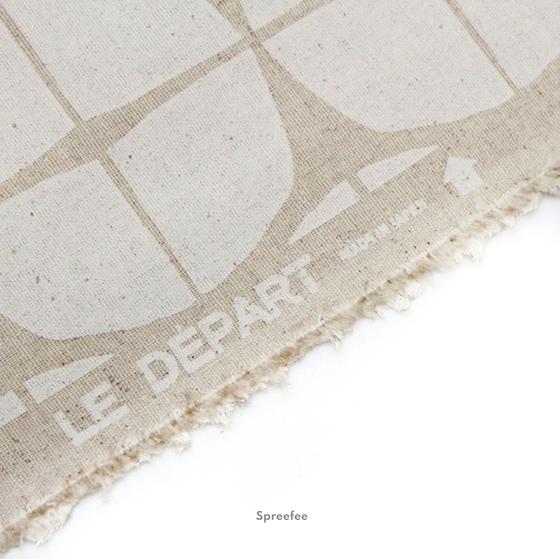 Canvas le depart cremeweiß grafisches Muster für Taschen bei Spreefee kaufen