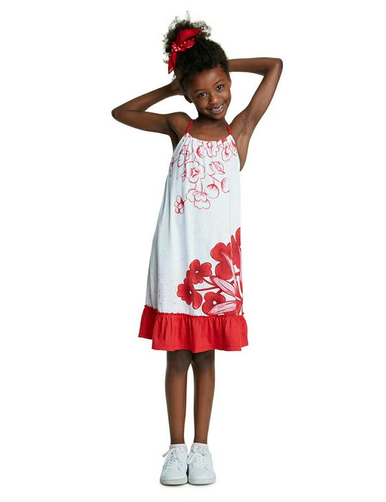 Kleid "Mexiko" im Blumen-Glitzer-Design