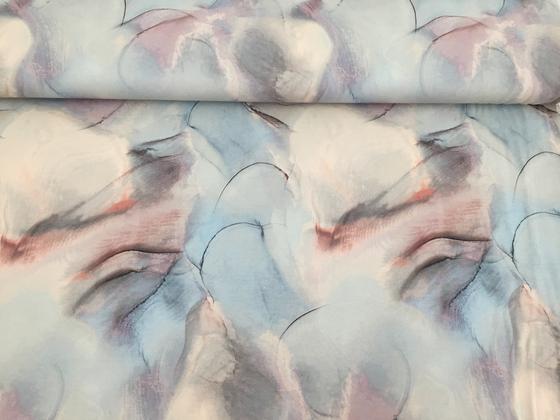 Viskosejersey Aquarell pastell