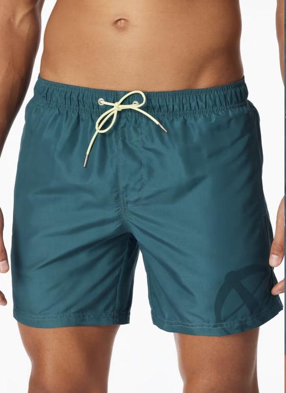 SCHIESSER Herren Badeshorts Webware Armbrust grün - Aqua