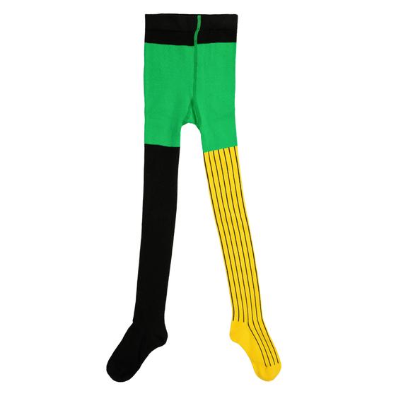 Strumpfhose "Pippi Langstrumpf", gelb-schwarz