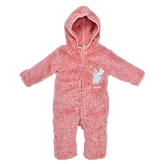 Fleeceoverall "Fee" mit Umschlagbündchen, rosa