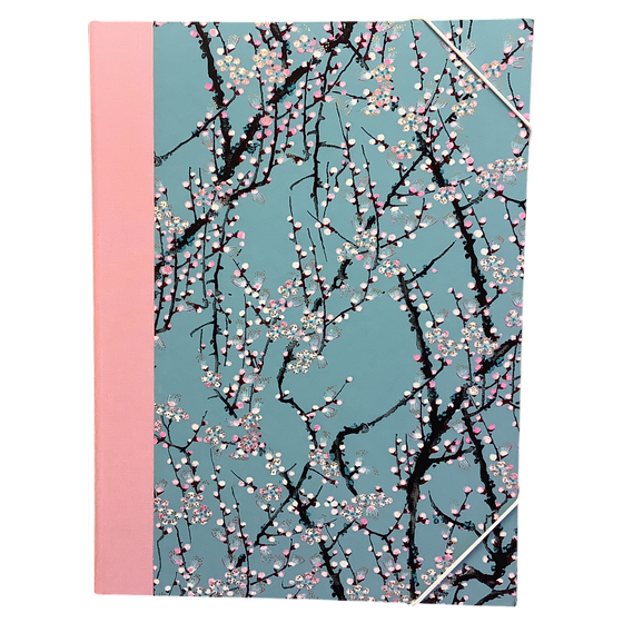 Eckspannmappe - Kirschblüten, Chiyogami (Japan)