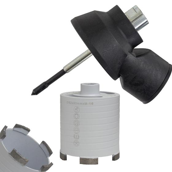 Diamant Dosensenker inkl. M16-Staubabsaugung <br> Typ Matrix Power <br> Ø 68 / 82 mm <br> Beton