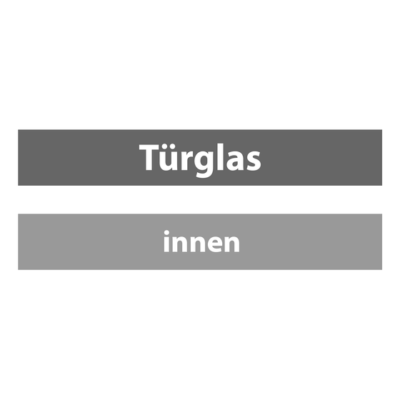 Türglas innen