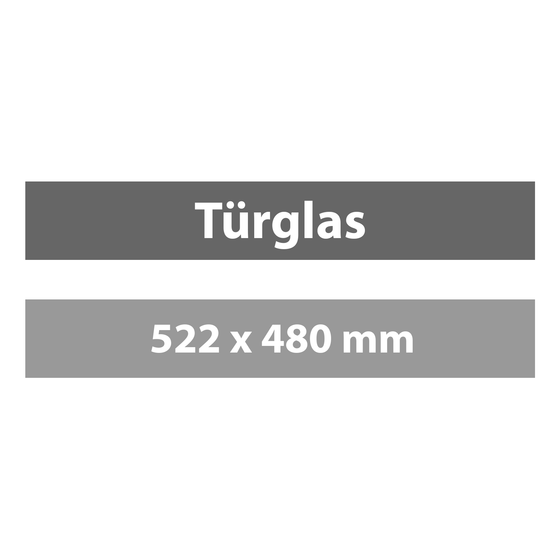 Türglas 522 x 480 mm
