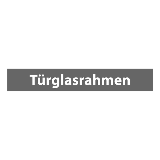Türglasrahmen