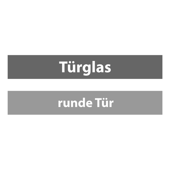 Türglas runde Tür