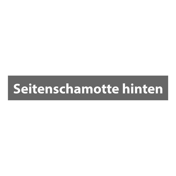 Seitenschamotte hinten