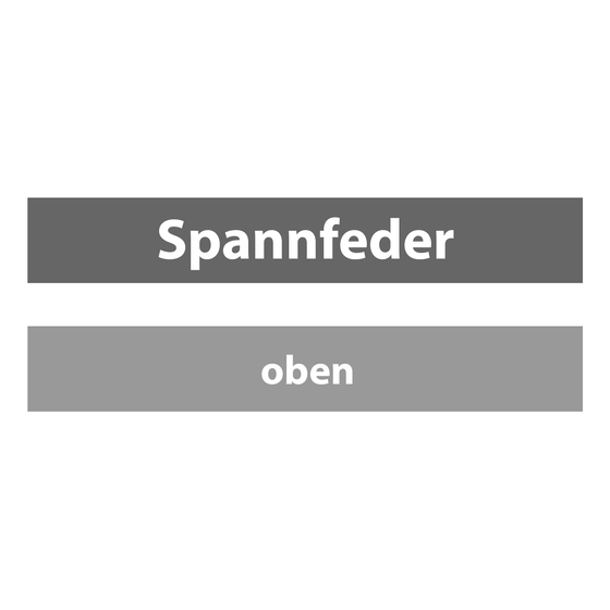 Spannfeder oben