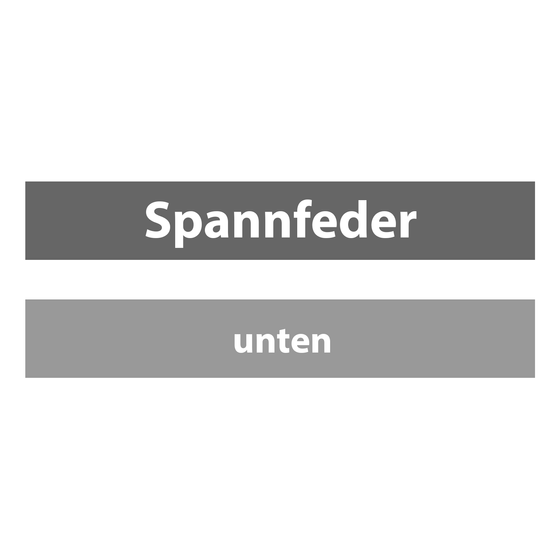 Spannfeder unten