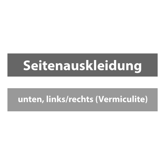 Seitenauskleidung, unten, links/rechts (Vermiculite)