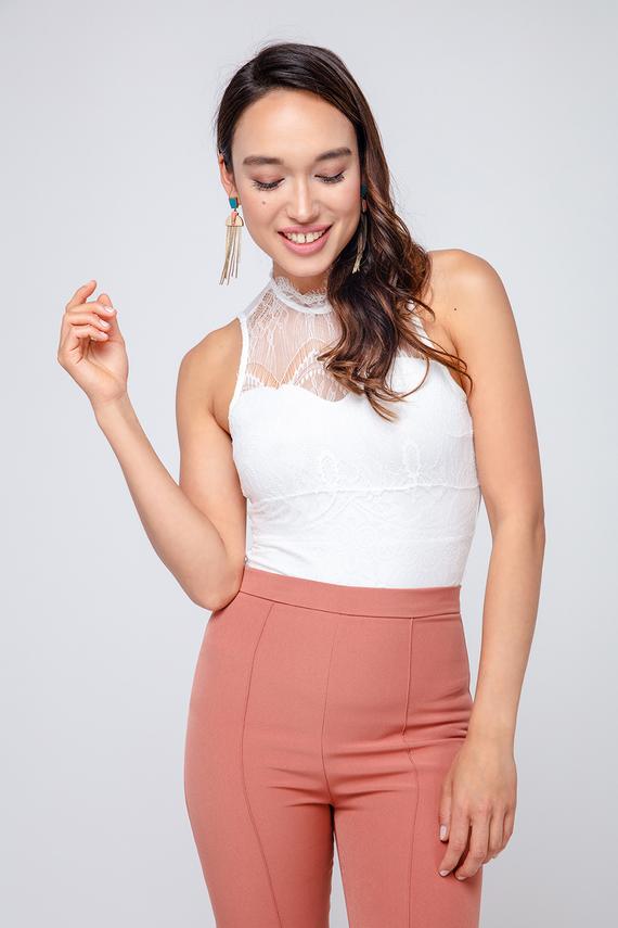 Bodysuit mit eleganter Spitze