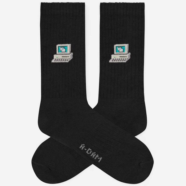 A-DAM Crew Socks COMPUTER black
