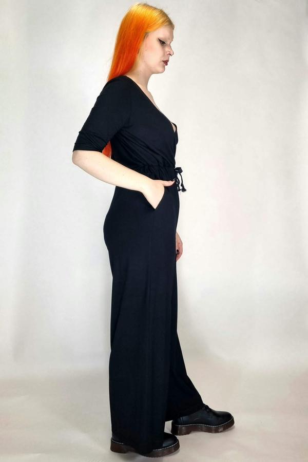 LUMEN ORGANIC Jumpsuit BAMBUSVISCOSEJERSEY schwarz